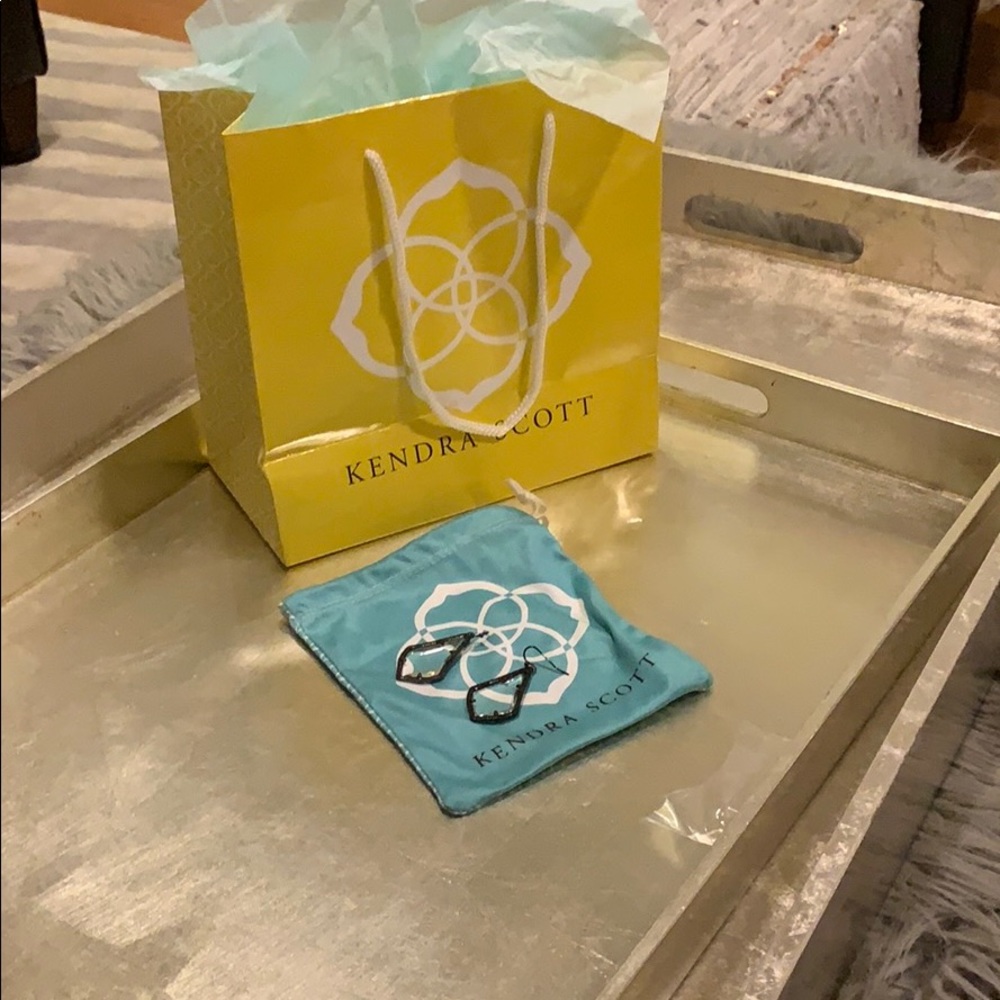 Kendra Scott color bar clear earrings